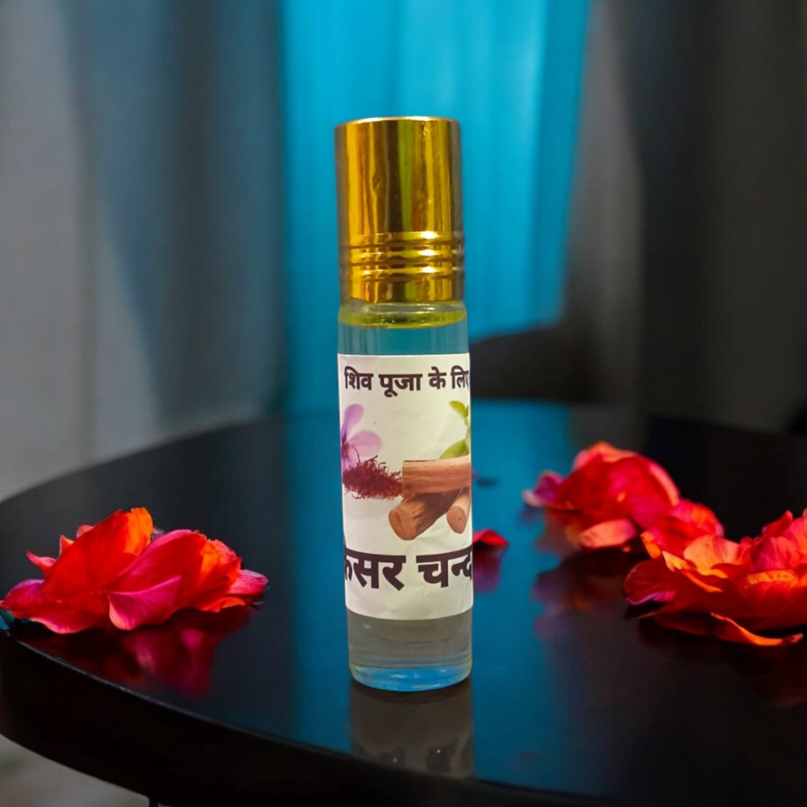 Kesar Chandan Ittar for Puja Sacred & Long-Lasting 8ML