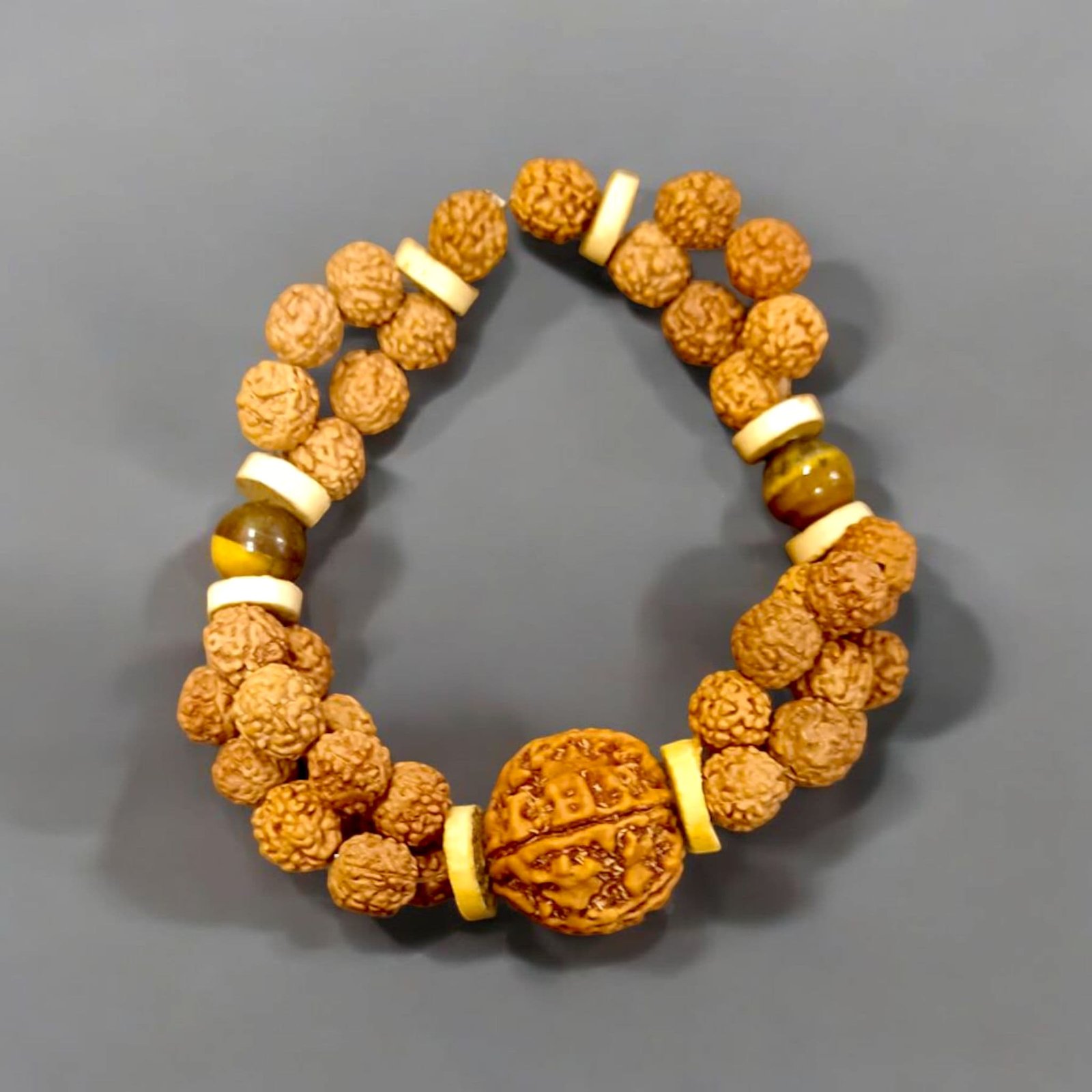 Small Mala for God Bilva Rudraksh triple layer