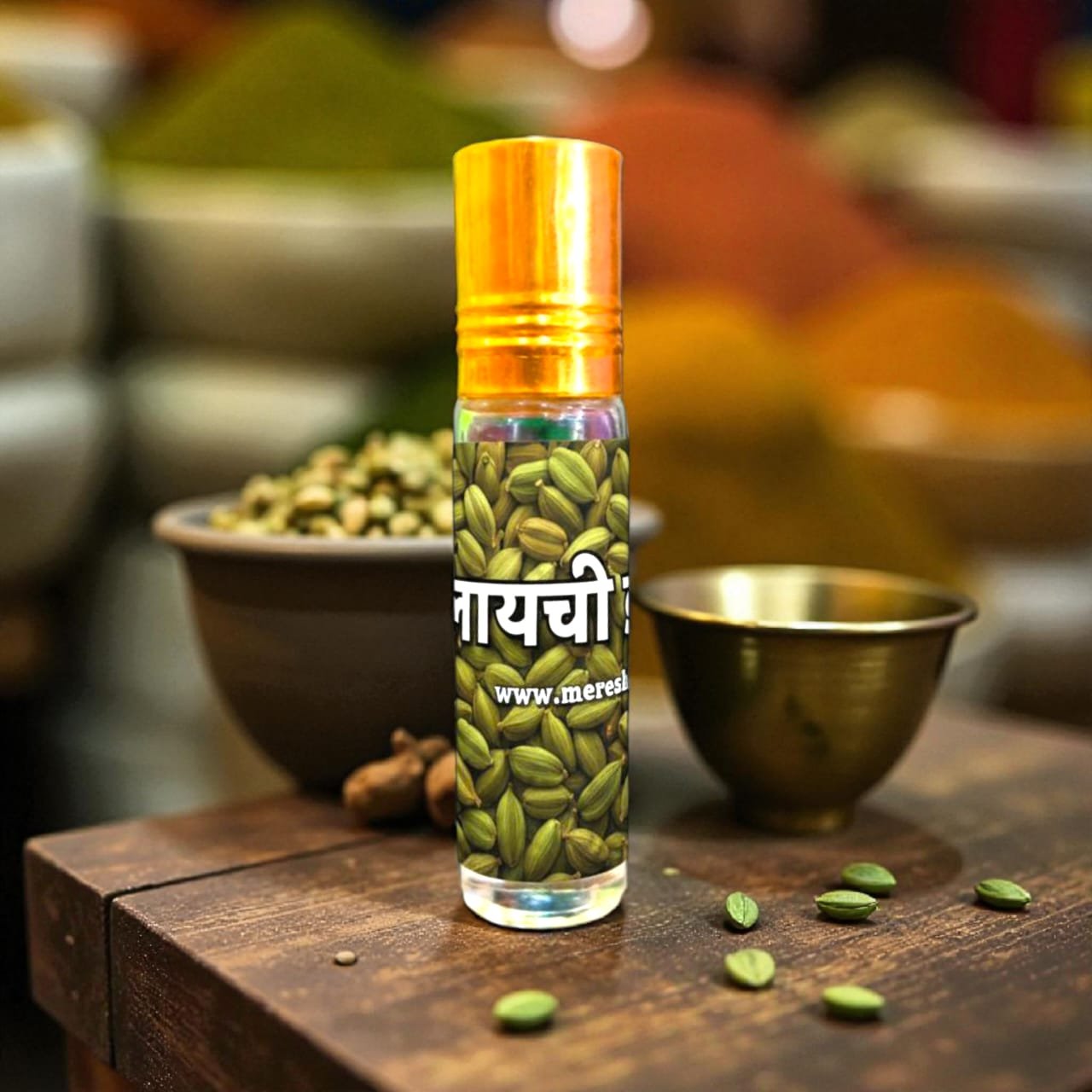 Ilaychi Ittar – Natural Non-Alcoholic Cardamom Perfume | Refreshing Long Lasting Attar for Puja, Meditation & Daily Use