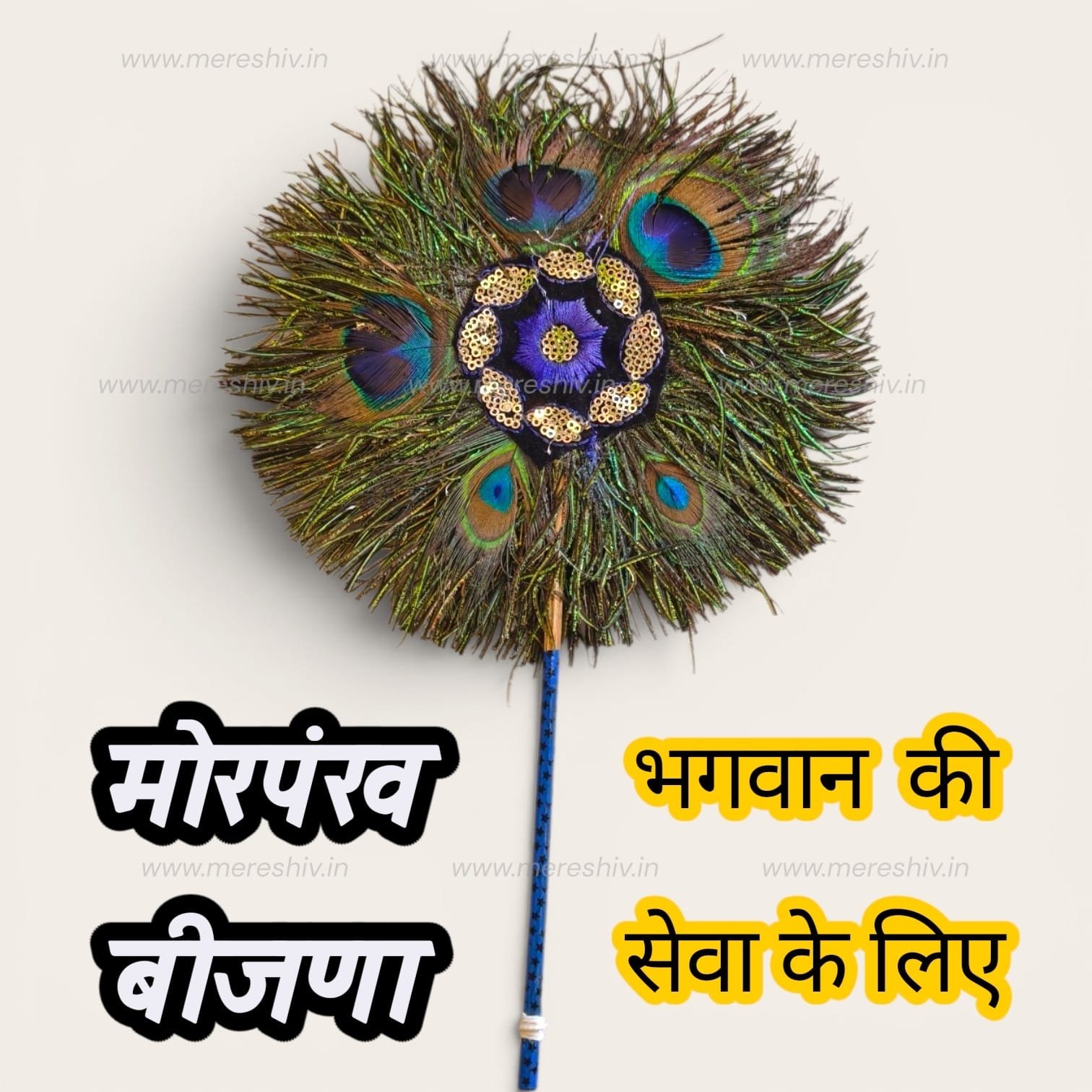 Morpankha for Puja | भगवान सेवा के लिए सुंदर मोरपंख | Divine Peacock Feather Fan