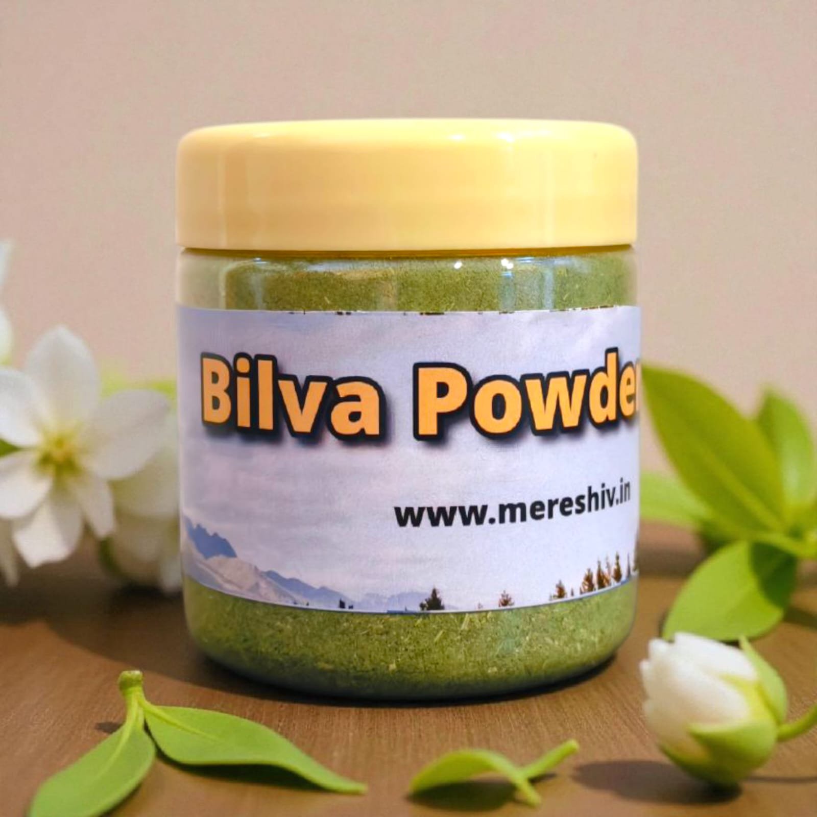 शिव पूजा व अभिषेक हेतु शुद्ध बिल्व / विल्व पत्तों का चूर्ण – Pure Bilva (Vilva) Leaf Powder for Shiva Puja & Abhishekam – MereShiv Store