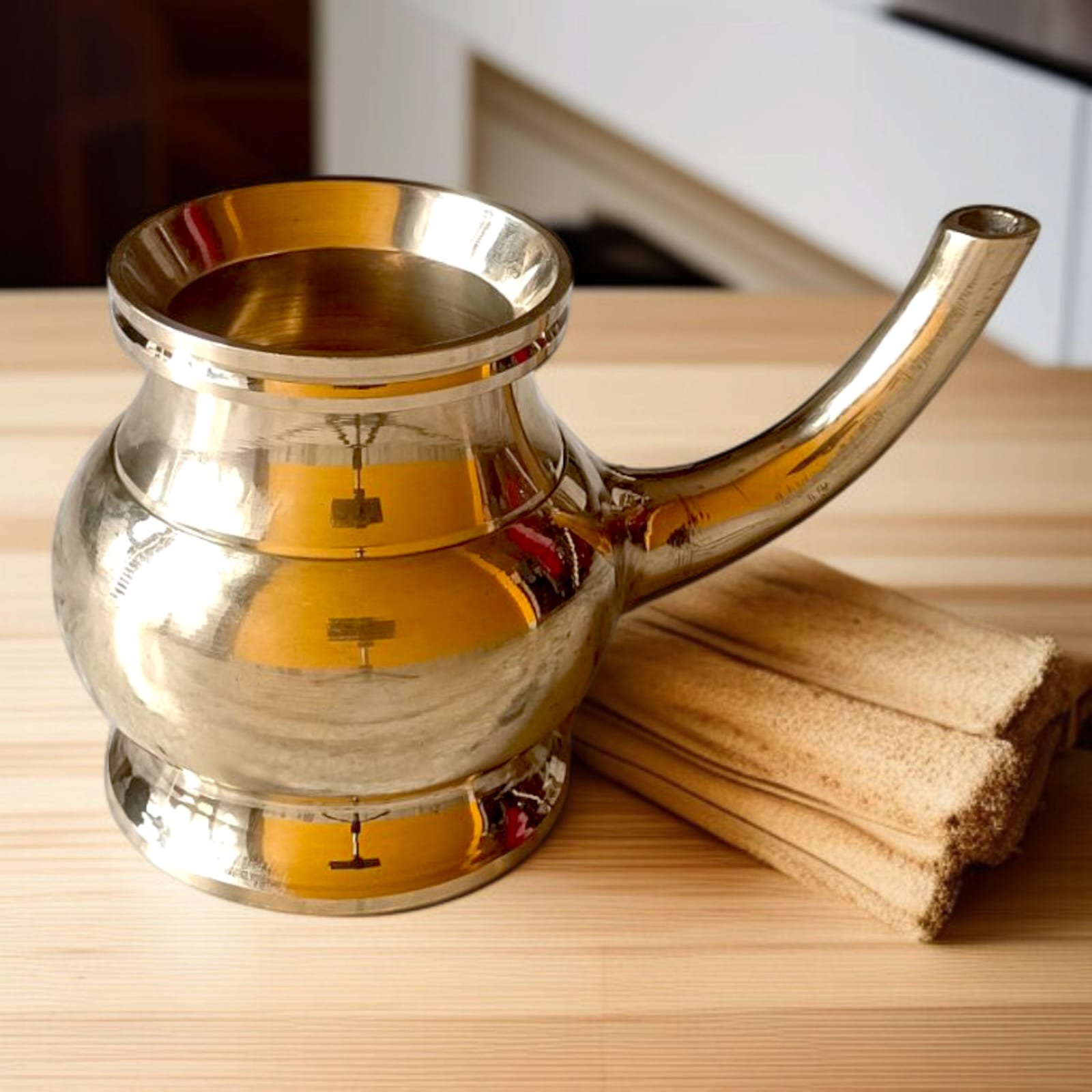 Premium Quality Kindi Lota for Abhishek & Puja – पूजा एवं अभिषेक हेतु पारंपरिक कंडी लोटा | Brass Kindi for Shiv Abhishek & Pooja Rituals