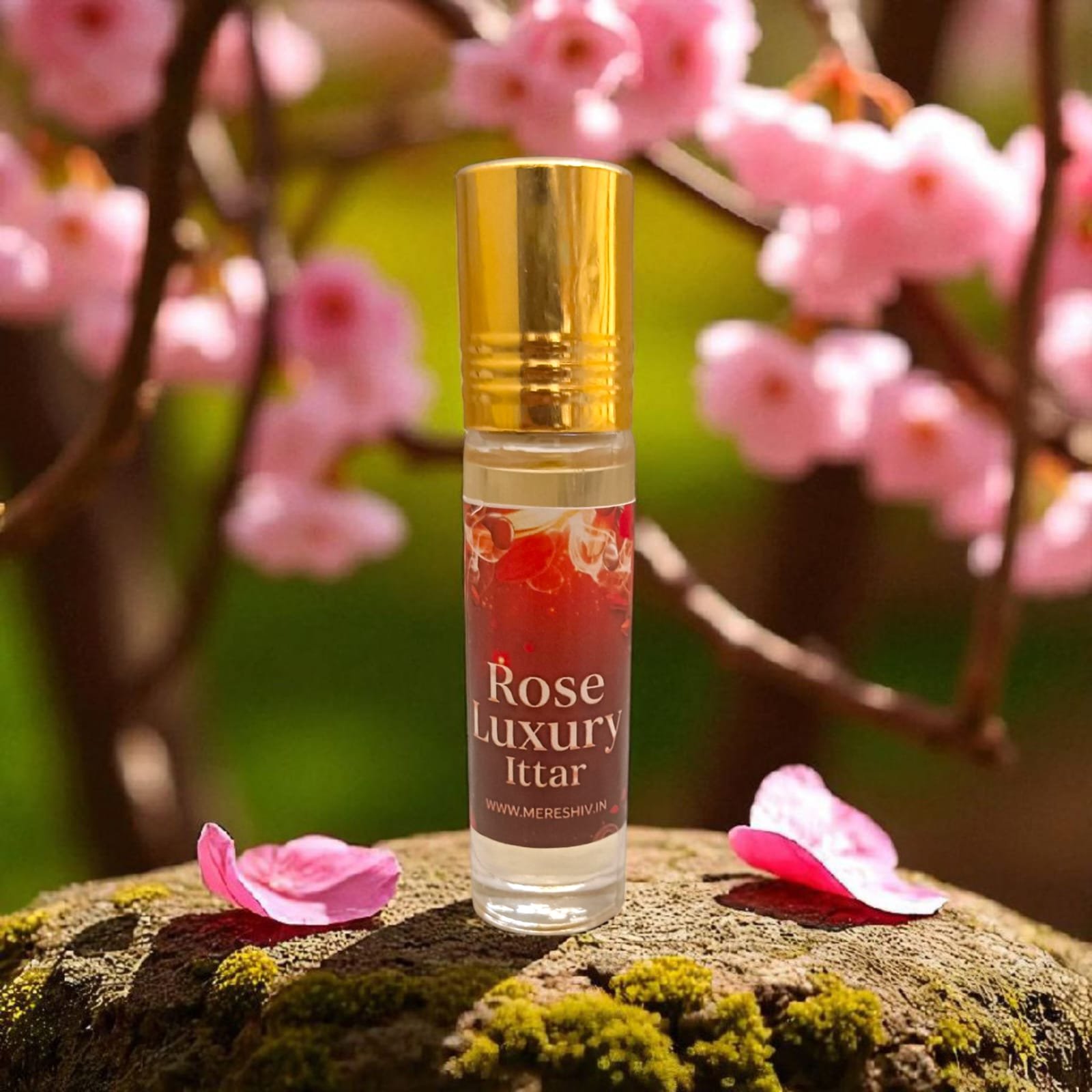 Luxury Rose Ittar | प्रीमियम गुलाब इत्र | Divine Fragrance for Puja & Daily Use – mereshiv.in