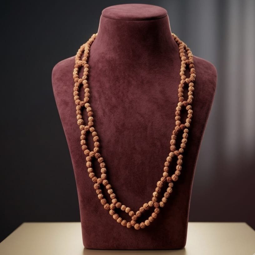 Double Layer Rudraksh Mala | डबल लेयर रुद्राक्ष माला | Unique Double Strand Rudraksha Mala for Wearing