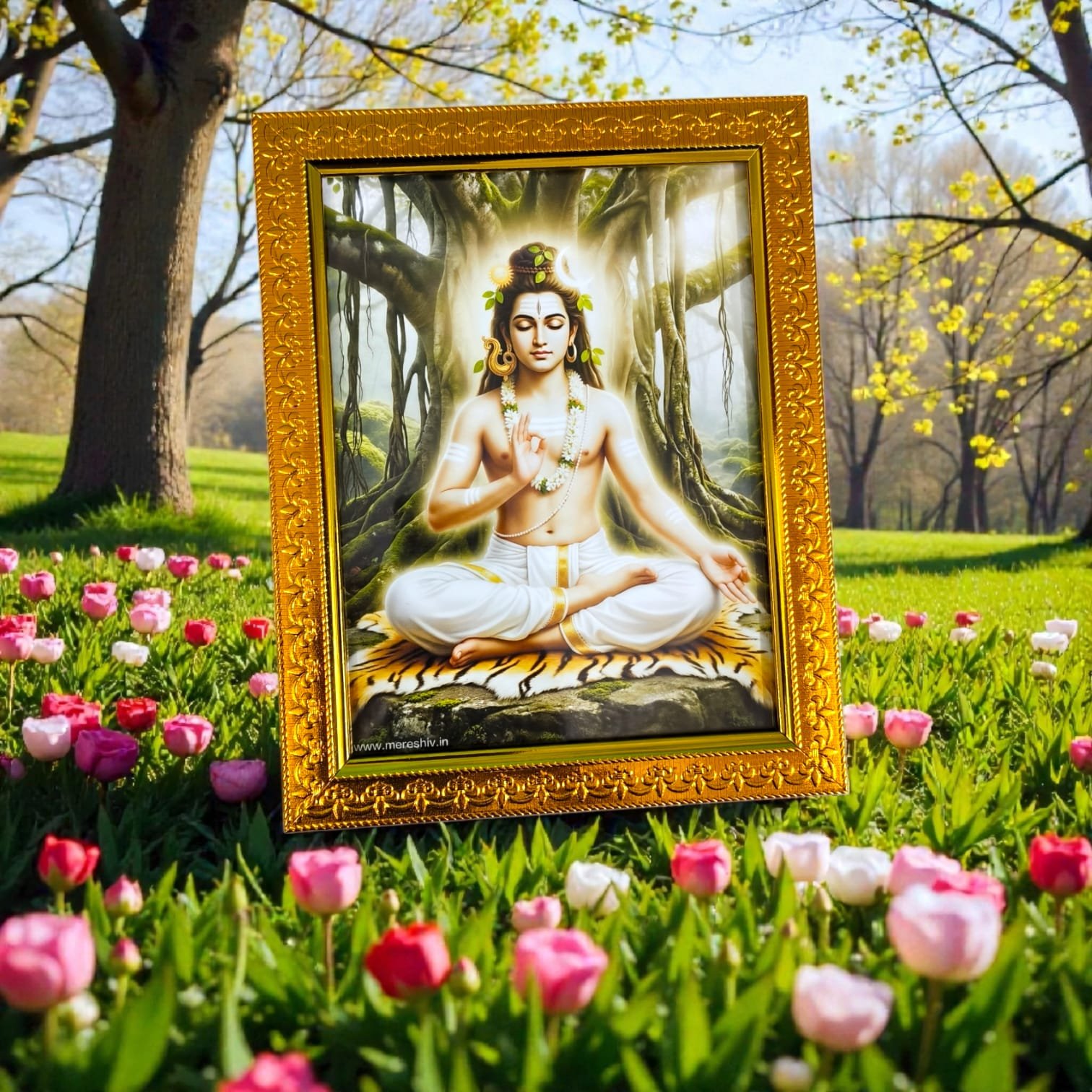 Hans Dakshinamurthy Photo Frame 7x9 for Home, Temple & Study Room | Mere Shiv