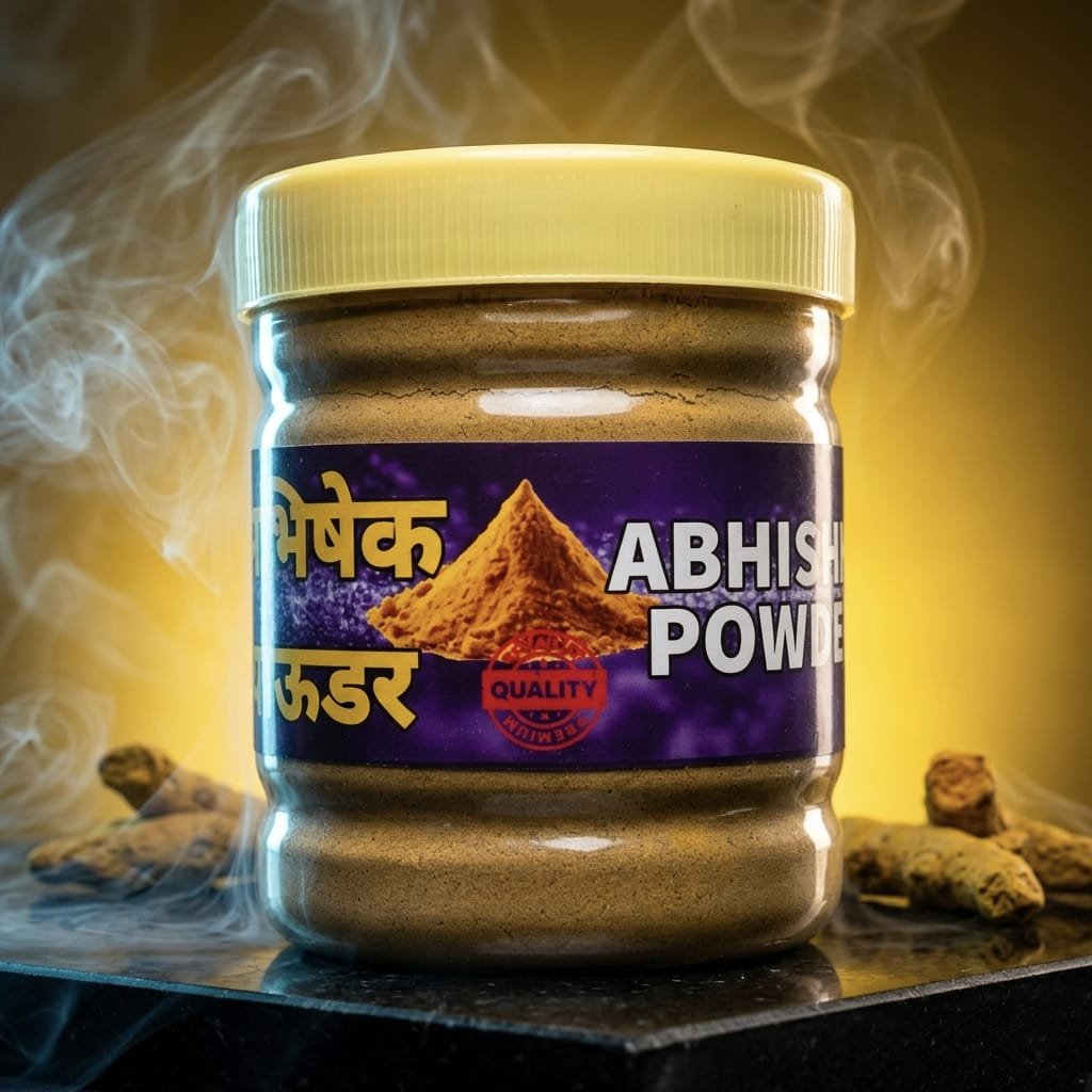 तिरुमंजनम् पाउडर – दिव्य अभिषेक एवं देव आराधना हेतु पवित्र औषधीय चूर्ण