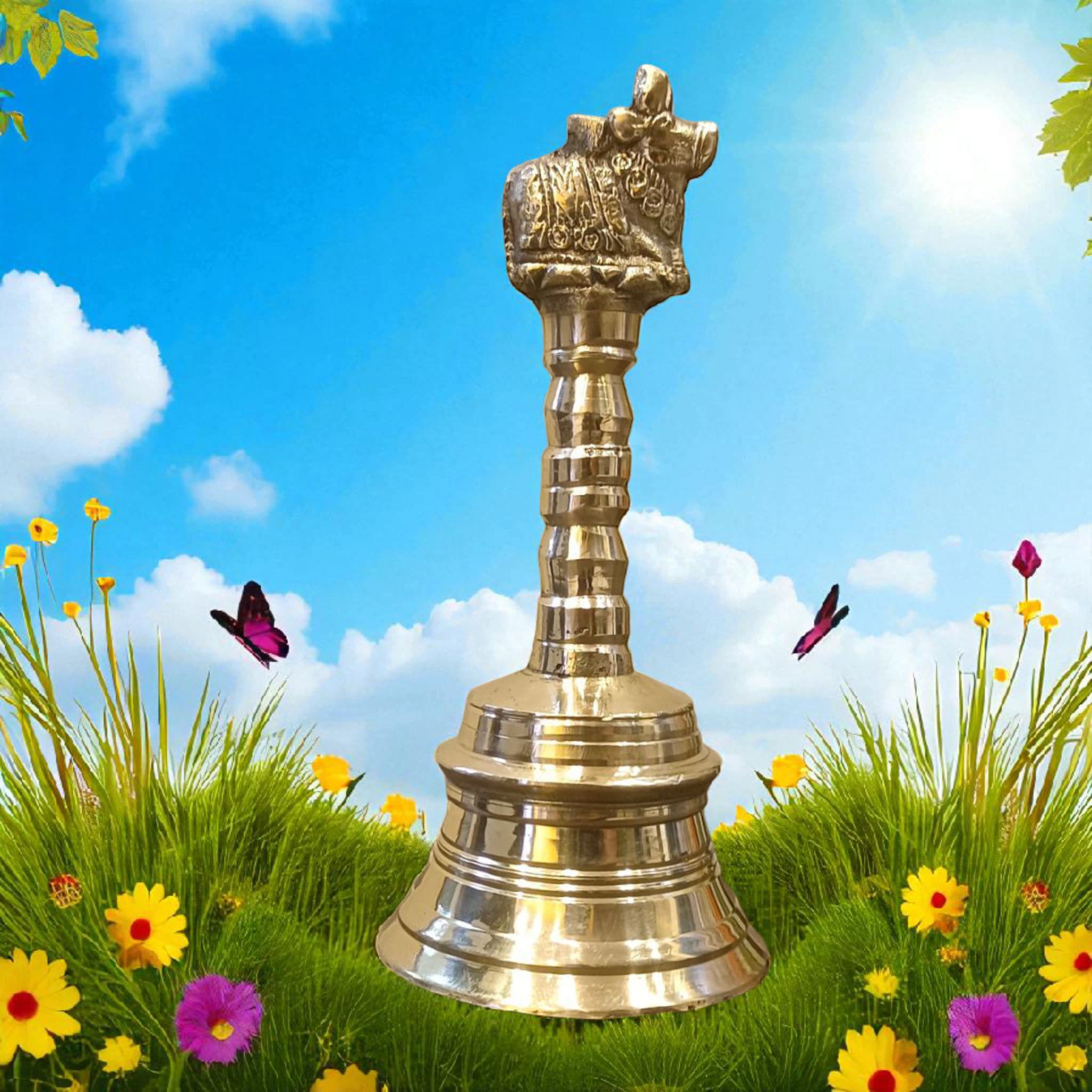 Nandi Bell Brass Medium नंदी घंटी