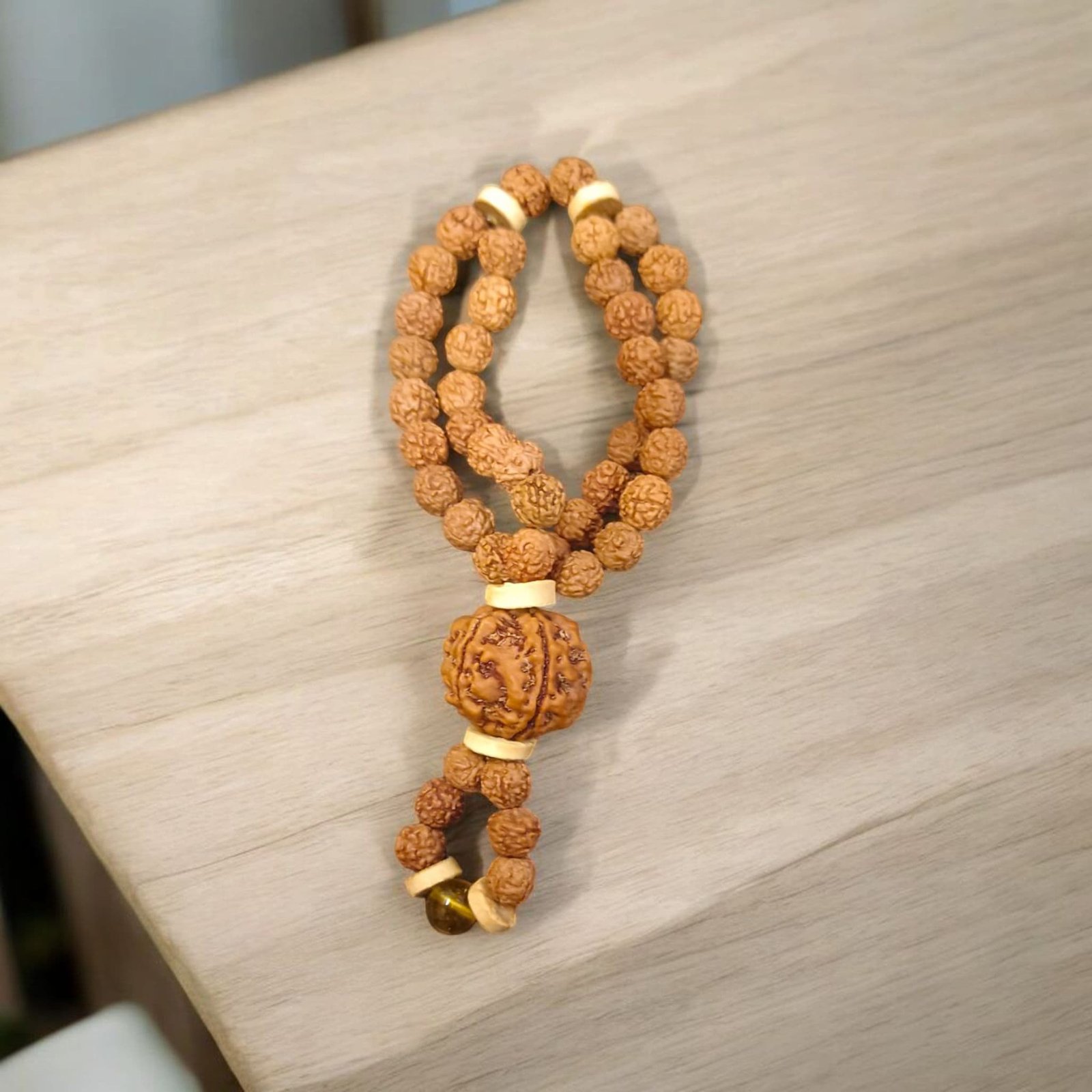 Small Mala for God Rudraksh Bilva Mala Double Layer