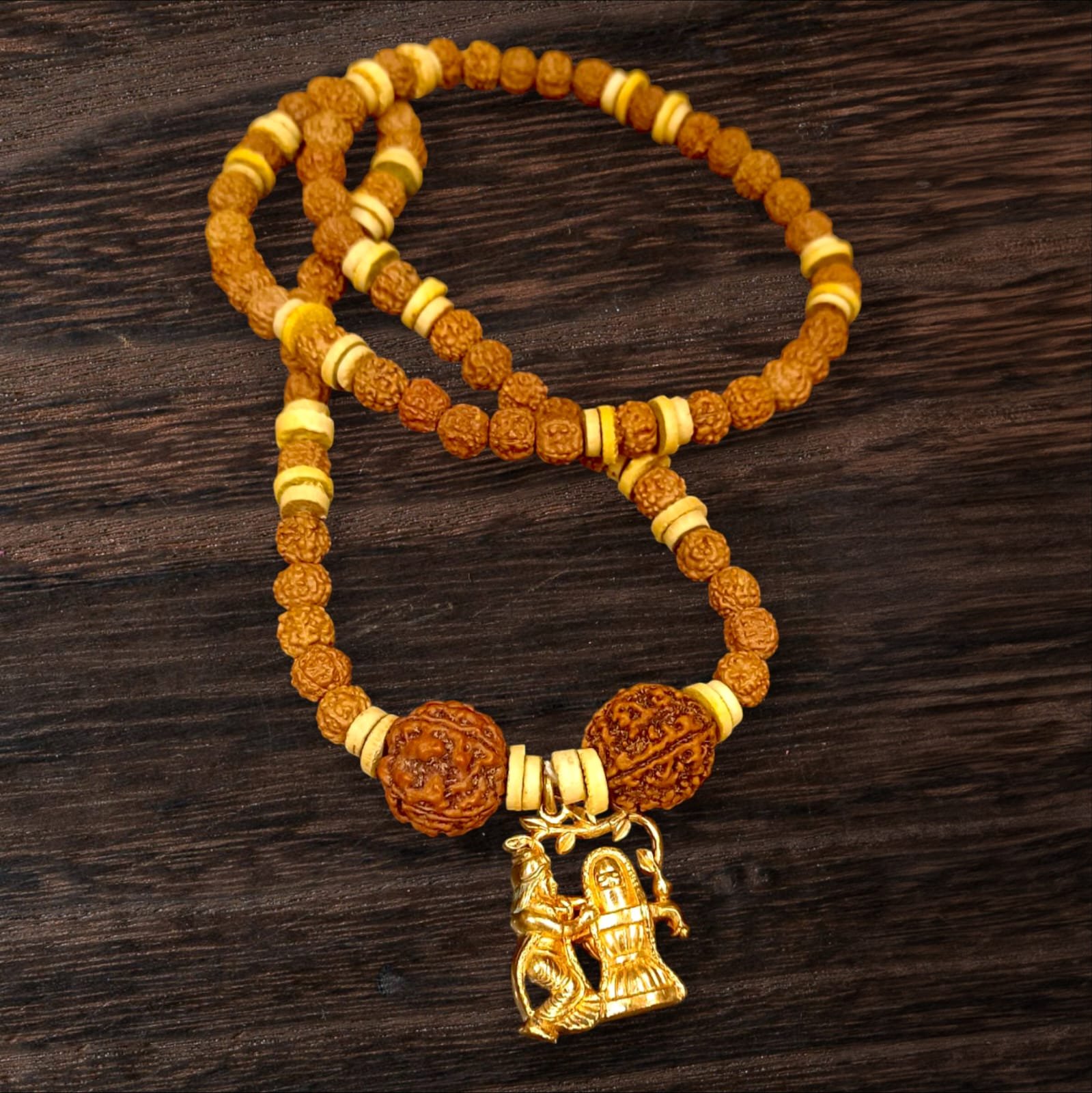 Kamakshi With Shivling Pendent Bilva Rudraksh Mala