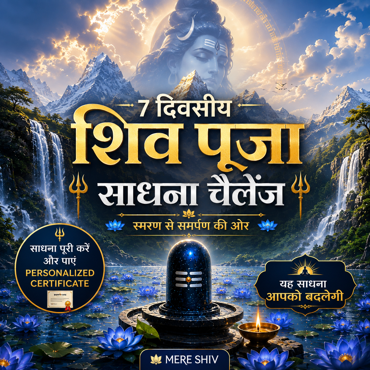7 Days Shiv Puja Sadhna Challenge with Personalized Certificate
