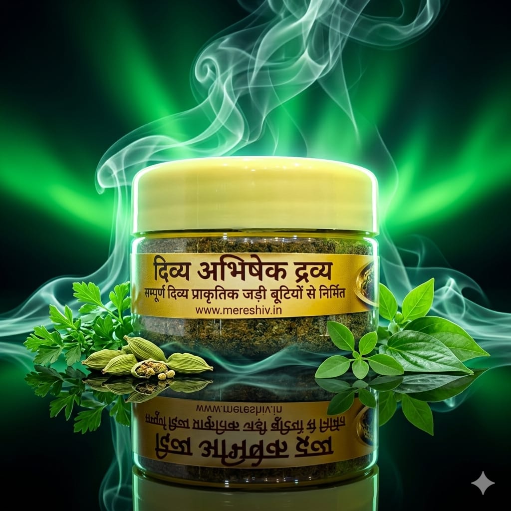 दिव्य अभिषेक द्रव्य – शक्तिशाली शिव अभिषेक हेतु पवित्र दिव्य औषधीय मिश्रण