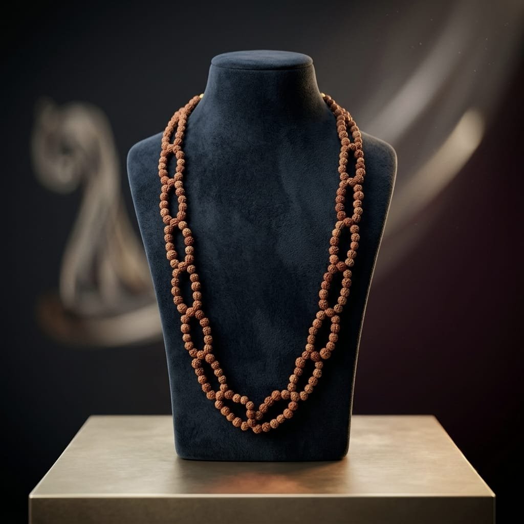 Double Layer Rudraksh Mala | डबल लेयर रुद्राक्ष माला | Unique Double Strand Rudraksha Mala for Wearing