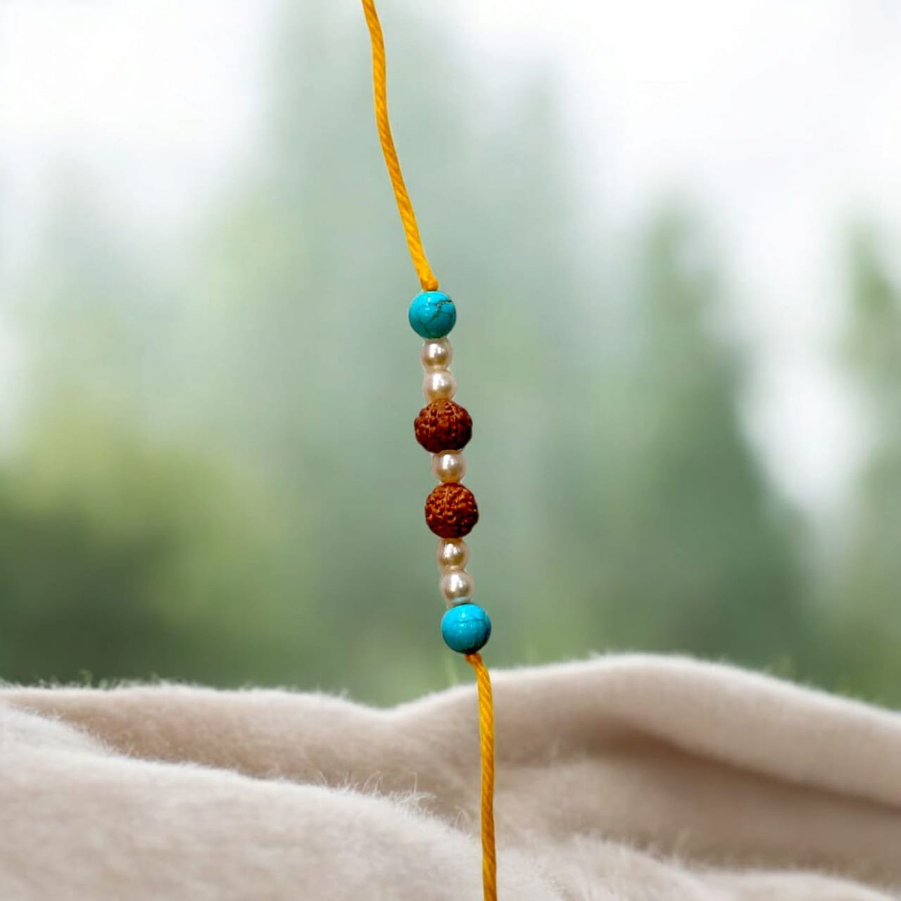 Set of 6 Rudraksha & Gemstone Rakhis – Sacred Raksha Bandhan Combo | रुद्राक्ष व रत्नों की 6 राखियों का पावन सेट – रक्षाबंधन विशेष